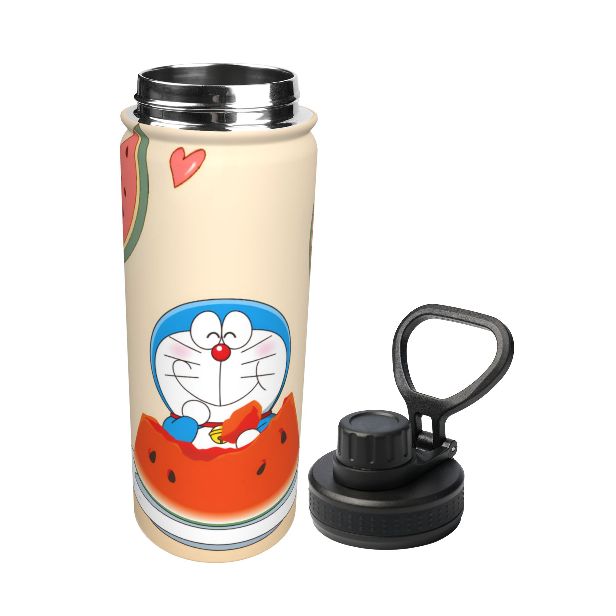Sports Water Bottle Insulated - Cartoon D-Doraemons 18OZ Sports Insulated Kettle
