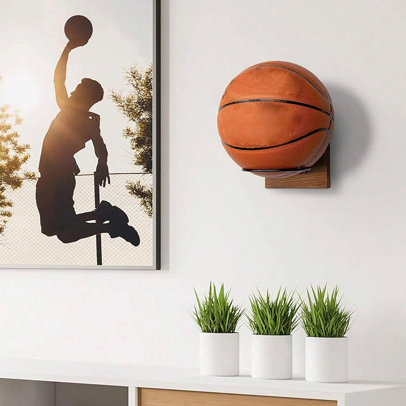 Basketball Soccer Wall Mount H - Sports Equipment Holder ulasan dan harga