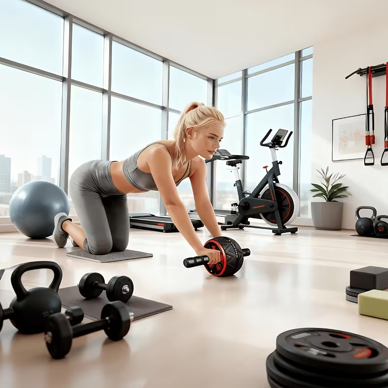 Ab Roller Wheel and Knee Mat,  - Sports Equipment Wholesale ulasan dan harga