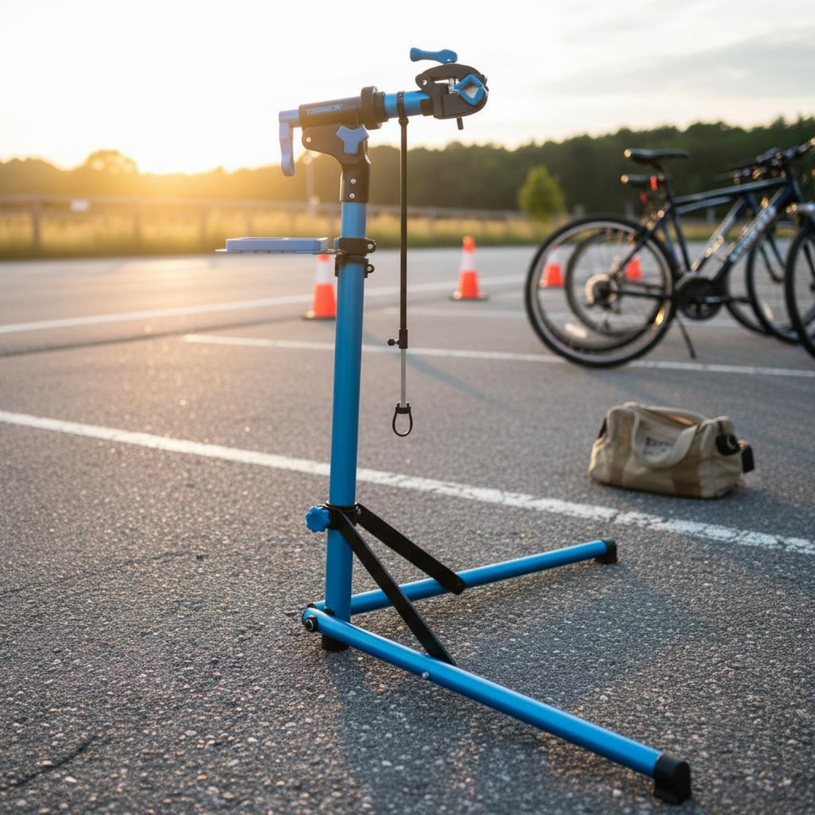 Folding Cycle Repair Stand Fol - Sports Equipment Repair ulasan dan harga