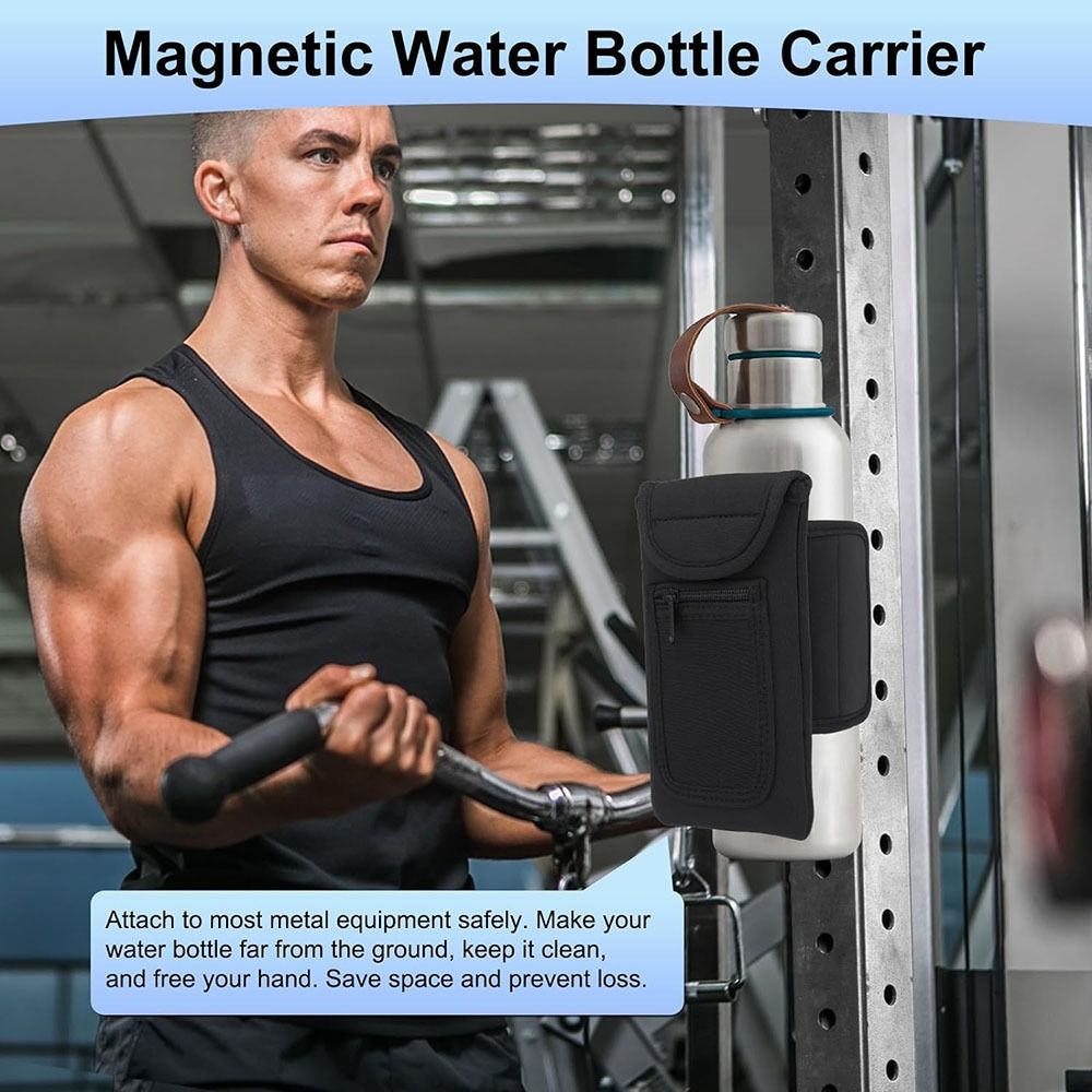 Magnetic Gym Water Bottle Bag  - Sports Equipment Holder ulasan dan harga