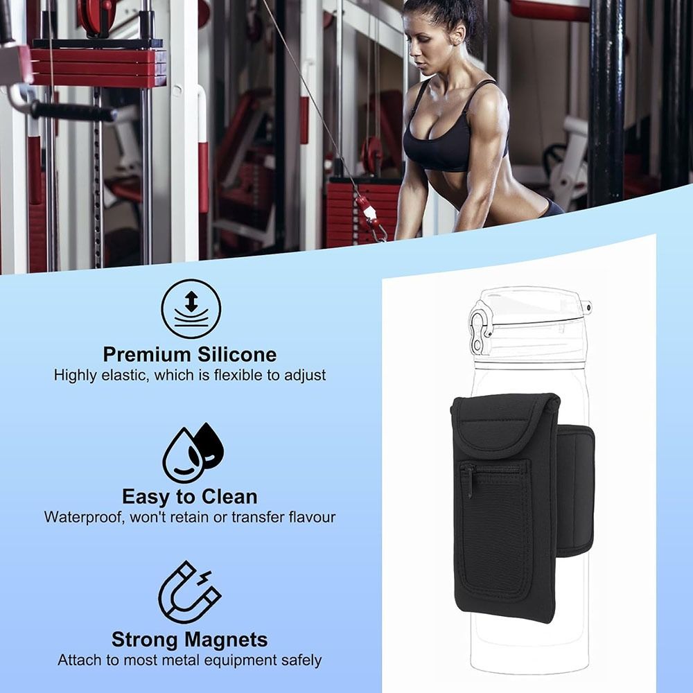 Magnetic Gym Water Bottle Bag  - Sports Equipment Holder ulasan dan harga