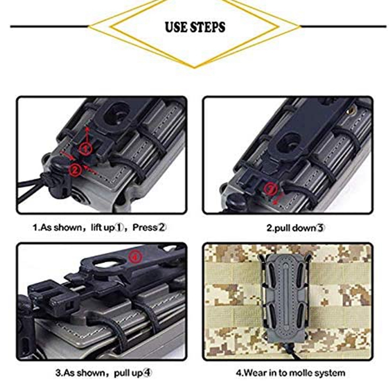 9mmTacticalMolleBeltClipStorag - Sports Equipment Holder ulasan dan harga