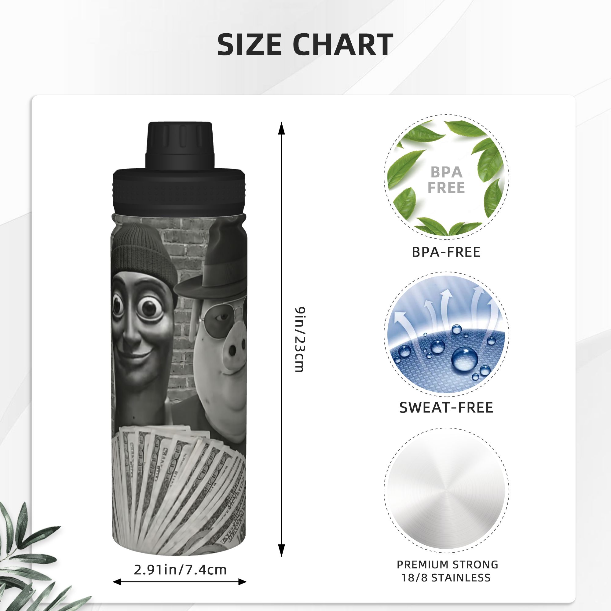 John Pork Tung Tung Sahur Brai - Sports Water Bottle Insulated ulasan dan harga