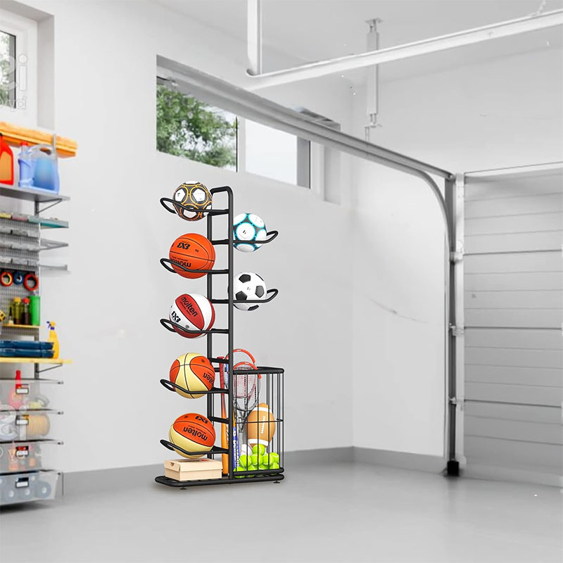 Sports Ball Storage Rack Baske - Sports Equipment Holder ulasan dan harga