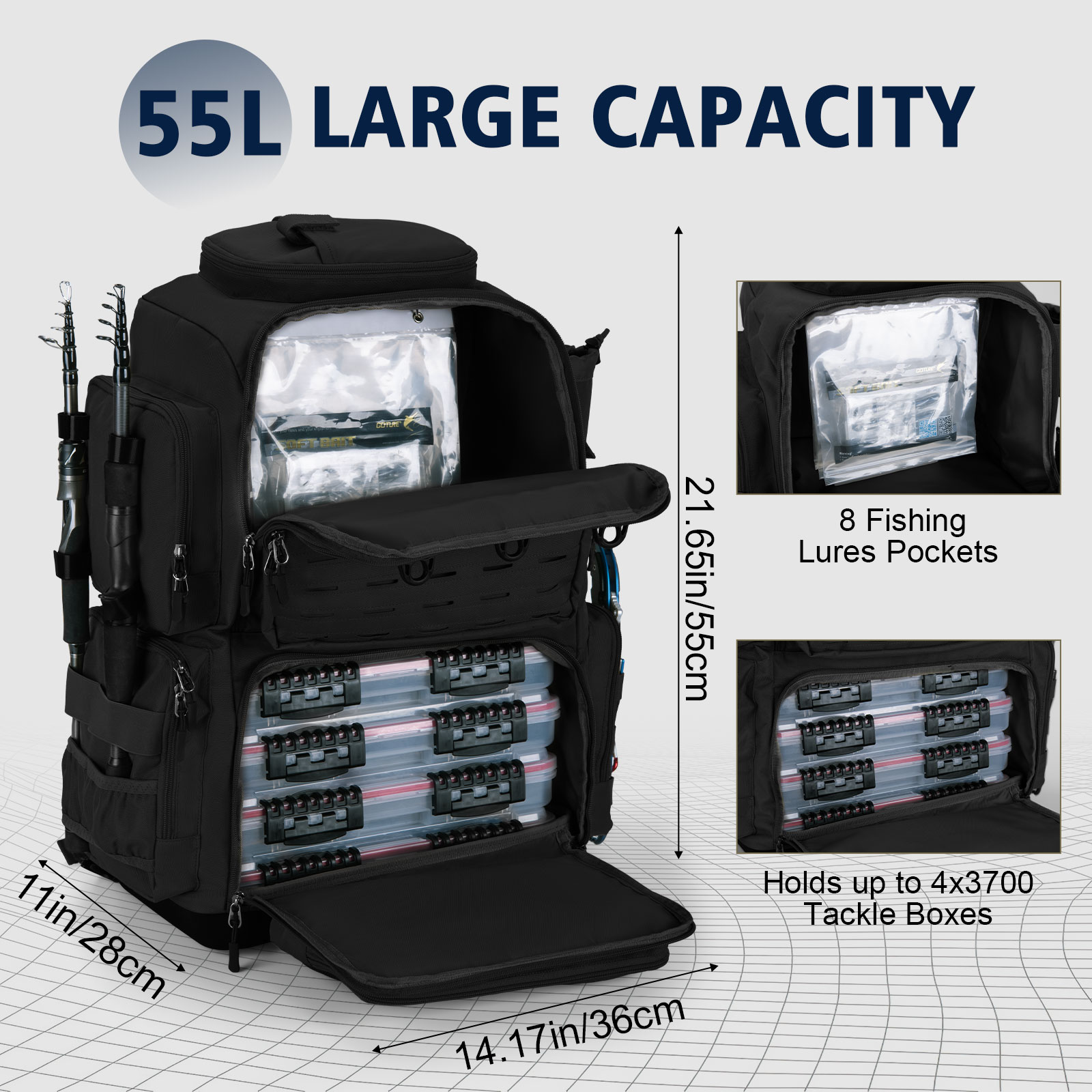 Goture 55*36*28cm Multifunctio - Sports Equipment Holder ulasan dan harga