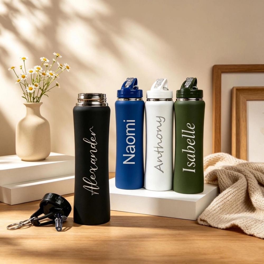 1. Custom Name Soccer Stainles - Sports Water Bottle Insulated ulasan dan harga