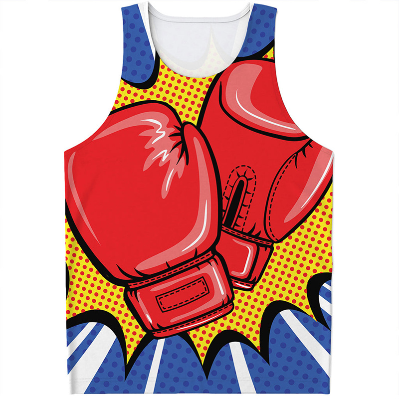 Boxing Gloves 3D Printed Tank  - Boxing Glove Set ulasan dan harga