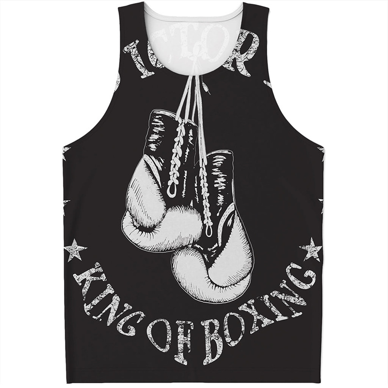 Boxing Gloves 3D Printed Tank  - Boxing Glove Set ulasan dan harga